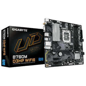 לוח אם אינטל GIGABYTE B760M D3HP WIFI6 mATX DP HDMI VGA LGA1700