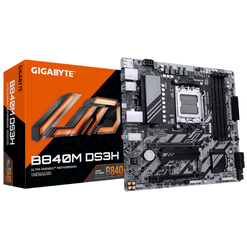 לוח אם Gigabyte B840M DS3H for AMD AM5 Cpu DDR5 HDMI
