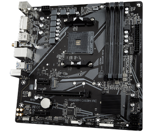 לוח אם Gigabyte A520M DS3H AC 1.4 DDR4 M.2 WIFI BT AM4