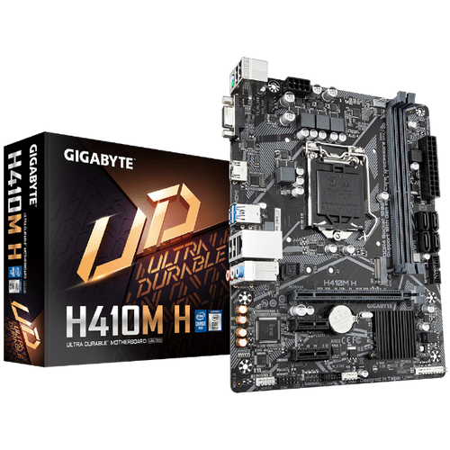 לוח אם מתוקן לאינטל דור 10 Gigabyte H410M H Micro-ATX LGA1200