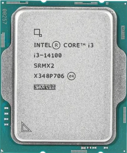 מעבד דור 14 Intel Core I3 14100 Tray no fan up to 4.7GHZ
