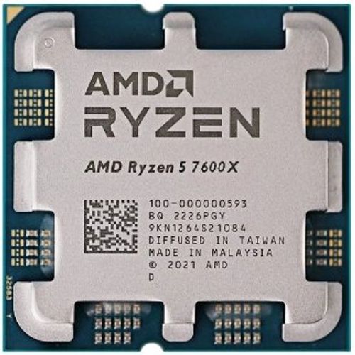 מעבד AMD R5 7600X ZEN4 AM5 6 Crs 12 Trd up to 5.3Ghz Radeon GPU
