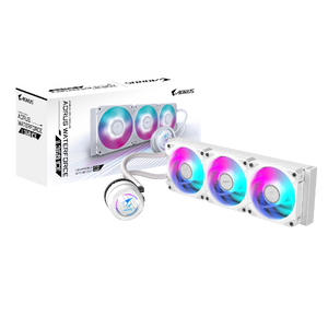 נוזלי משולש לבן Gigabyte AORUS WATERFORCE II 360 ICE 360mm ARGB