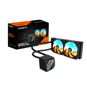 קירור נוזלי כפול Gigabyte Gaming 240 2XARGB 120MM Fan Black