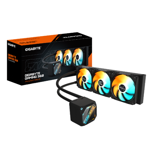 קירור נוזלי משולש Gigabyte Gaming 360 3XARGB 120MM Fan Black