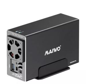 מארז חיצוני  ל-2 דיסקים MAIVO HDD 3.5 DUAL BAY USB3.2 RAID