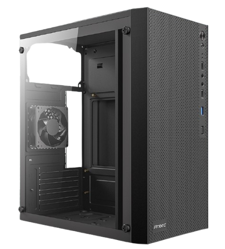 מארז Antec ST10M TG Mini Tower Micro-Atx Black Glass Side Panel