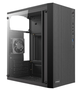 מארז Antec ST10M TG Mini Tower Micro-Atx Black Glass Side Panel