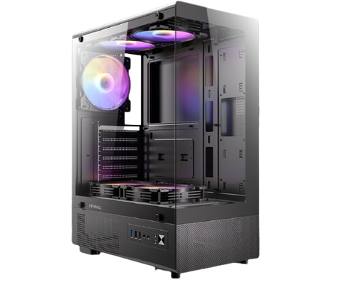 מארז Antec VCX300 RGB Elite Mid Tower 5X Fixed RGB Fans