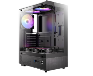 מארז Antec VCX300 RGB Elite Mid Tower 5X Fixed RGB Fans
