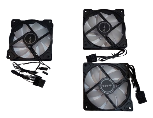 מאווררים למארז Antec 120mm RGB 3 Pack Fan 1 Master+2 SLAVE