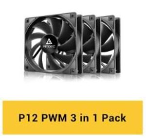 מאורר למארז Antec P12 PWM 120mm Hydraulic Bearing 4 Pin 3PACK BLK