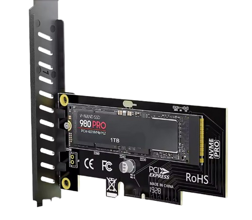 כרטיס הרחבה PCIe x4 to M.2 Adapter Support 2280 M.2