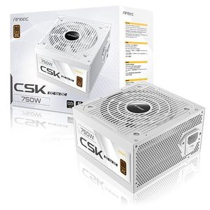 ספק כוח לבן ANTEC CSK 750DC Non-Modular 750W 80 PLUS Bronze 120MM