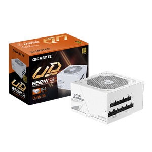 ספק כוח לבן Gigabyte UD850GM PG5 ICE 850W 80 Plus Gold ATX 3.1