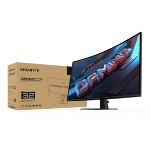 מסך קעור Gigabyte GS32QCA SS VA 1ms 2K QHD 180Hz FreeSync Tilt