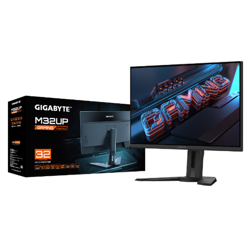 מסך שטוח Gigabyte M32UP 31.5 SS IPS 1ms 4K UHD 160Hz KVM HDR400