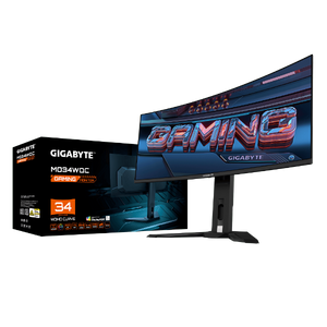 מסך קעור QD-OLED 0.03ms 175Hz "GIGABYTE MO34WQC Curved 2K WQHD 34