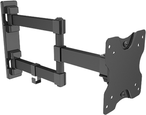זרוע דו מפרקית מאלומיניום VESA 100/75 up to 27 and 15kg