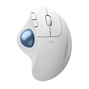 עכבר Logitech M575S TrackBall Off-White Blue Ball 2000DPI BT