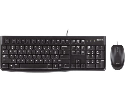 סט מקלדת ועכבר חוטי Logitech MK120