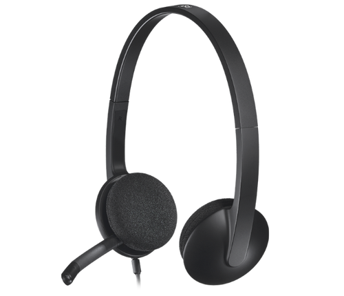 אוזניות Logitech USB Headset H340 With Microphone