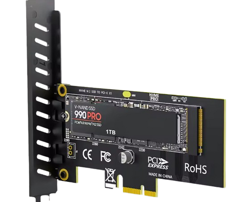 כרטיס הרחבה PCIe x1 to M.2 Adapter Support 2280 M.2