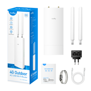 נתב מוקשח אלחוטי כולל מודם סלולרי CUDY LT500 OUTDOOR 4G LTE