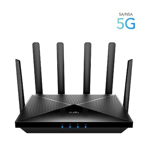 נתב אלחוטי כולל מודם סלולרי CUDY P5 AX3000 WIFI 6 GIGA Dual Sim