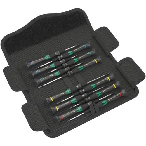 סט מברגי אלקטרוניקה 12 יח' בפאוץ' Kraftform Universal 1 מבית WERA