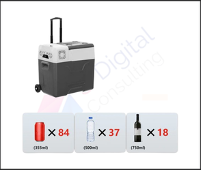 מקרר–מקפיא לרכב / צידנית חשמלית Alpicool דגם CX50 – קירור עוצמתי בנפח גדול לנסיעות ושטח