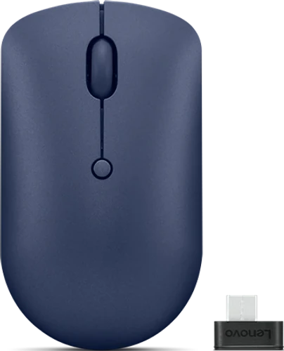 עכבר אלחוטי עם חיבור טייפ סי USB-C קומפקטי Lenovo 540 GY51D20871 - צבע כחול