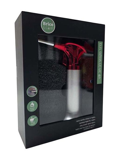 ברנר מקצועי - Brico באריזה מהודרת - עובד על גז מצתים