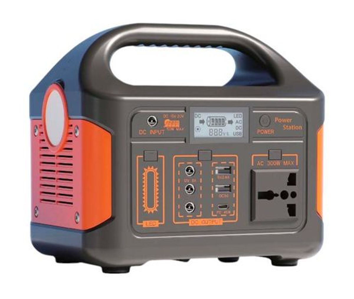 תחנת כוח ניידת 100W קומפקטית לחירום, טיולים וקמפינג | דגם EL-7100