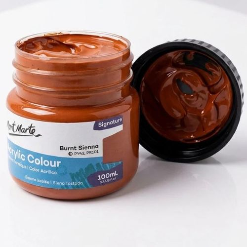 צבע אקרילי איכותי 100 מל 014 Mont Marte -Burnt Sienna