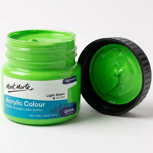 צבע אקרילי איכותי 100 מל 022 Mont Marte -Light Green