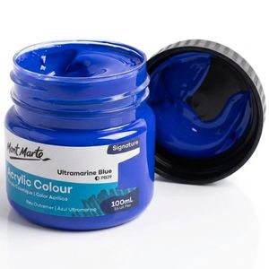 צבע אקרילי איכותי 100 מל 019 Mont Marte -Ultramarine Blue