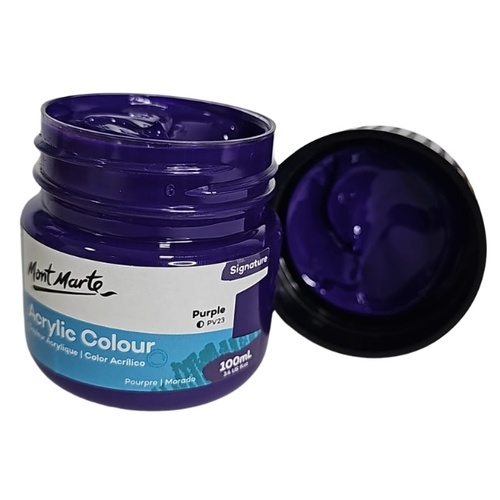 צבע אקרילי איכותי 100 מל 015 Mont Marte -Purple