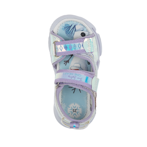 נמרוד תינוקות ילדים סנדלי תאורה FROZEN שקוף\ סגול
