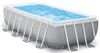 בריכת עמודים מלבנית PRISM גודל 4.0X2.0 מ' עם משאבת פילטר וסולם 26788