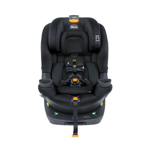 כסא בטיחות מסתובב פיט 360 Fit עם בדי קלירטקס ClearTex ללא כימיקלים ומנגנון התקנה LeverLock - אפור/כסוף - Titanium צ'יקו
