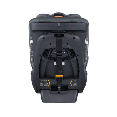 כסא בטיחות מסתובב פיט 360 Fit עם בדי קלירטקס ClearTex ללא כימיקלים ומנגנון התקנה LeverLock - אפור/כסוף - Titanium צ'יקו