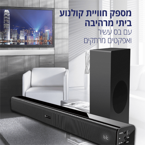מקרן קול עוצמתי 250W עם סאב וופר Refaeli R-2145