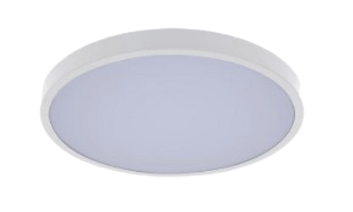 גוף תאורה עגול לבן צמוד תקרה 36W CCT