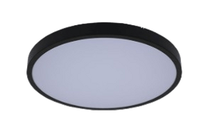 גוף תאורה עגול שחור צמוד תקרה 36W CCT