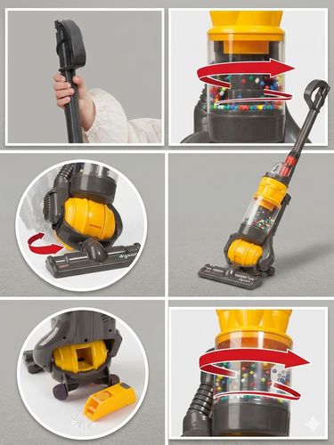 שואב אבק צעצוע Dyson Ball לילדים עם שאיבה אמיתית