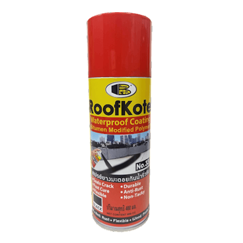 תרסיס זפת לתיקון גגות BOSNY דגם B133 RoofKote No.33 בנפח 400 מ