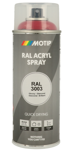 ספריי צבע אקרילי שקוף ורניש מבריק MOTIP RAL דגם 10570 בנפח 400 מ