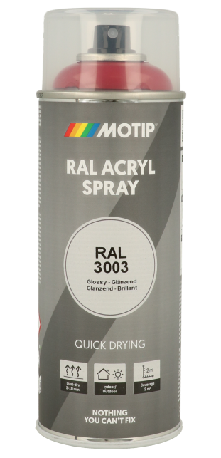 ספריי צבע אקרילי שקוף ורניש מבריק 400 מ"ל - MOTIP RAL 10570 Acryl Spray