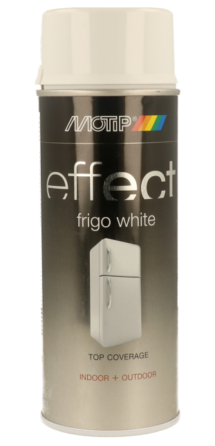 ספריי אמאייל לבן מקצועי לתיקון ציוד מטבח - MOTIP Effect Frigo White M303203 400 מ"ל